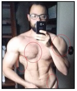 bruno rodrigo 12% de percentual de gordura