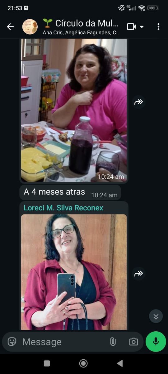 Loreci – resultado acompanhamento nutricional menopausa