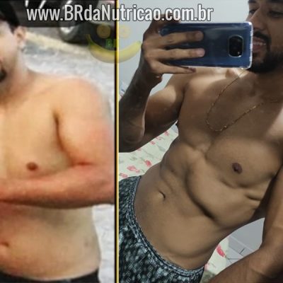 antes e depois transformação aluno carlos